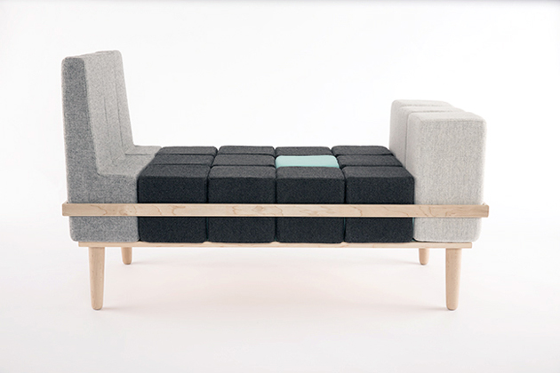 利用者のニーズに合わせて変形できるソファ「Bloc'd Sofa」 | DesignWorks デザインワークス