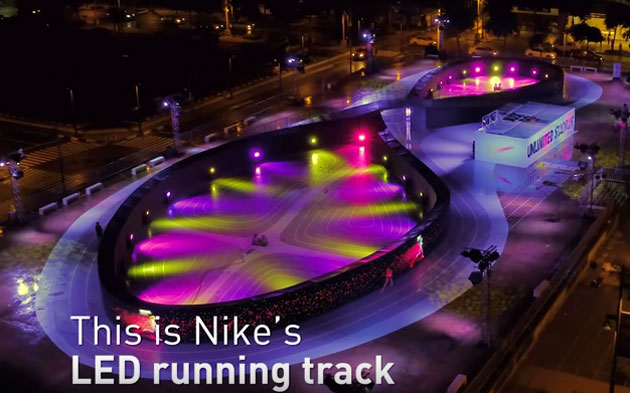 Nike's-LED-running-track