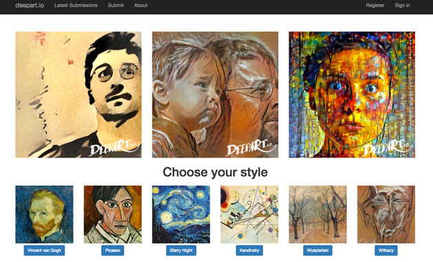 有名画家風のタッチに画像加工できるサイト Deepart Io Designworks デザインワークス