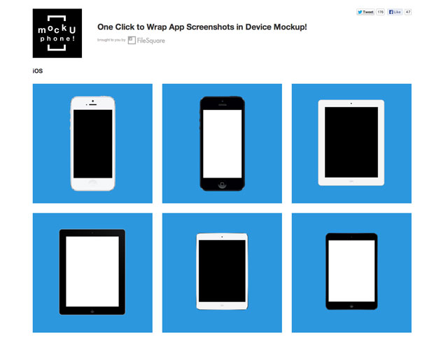 スマートフォン タブレットのデザインはめ込みイメージを制作できるサイト Mockuphone Designworks デザインワークス